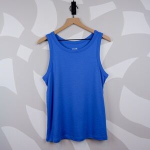 Wool& 75% Merino Wool Tank top in Blue | L